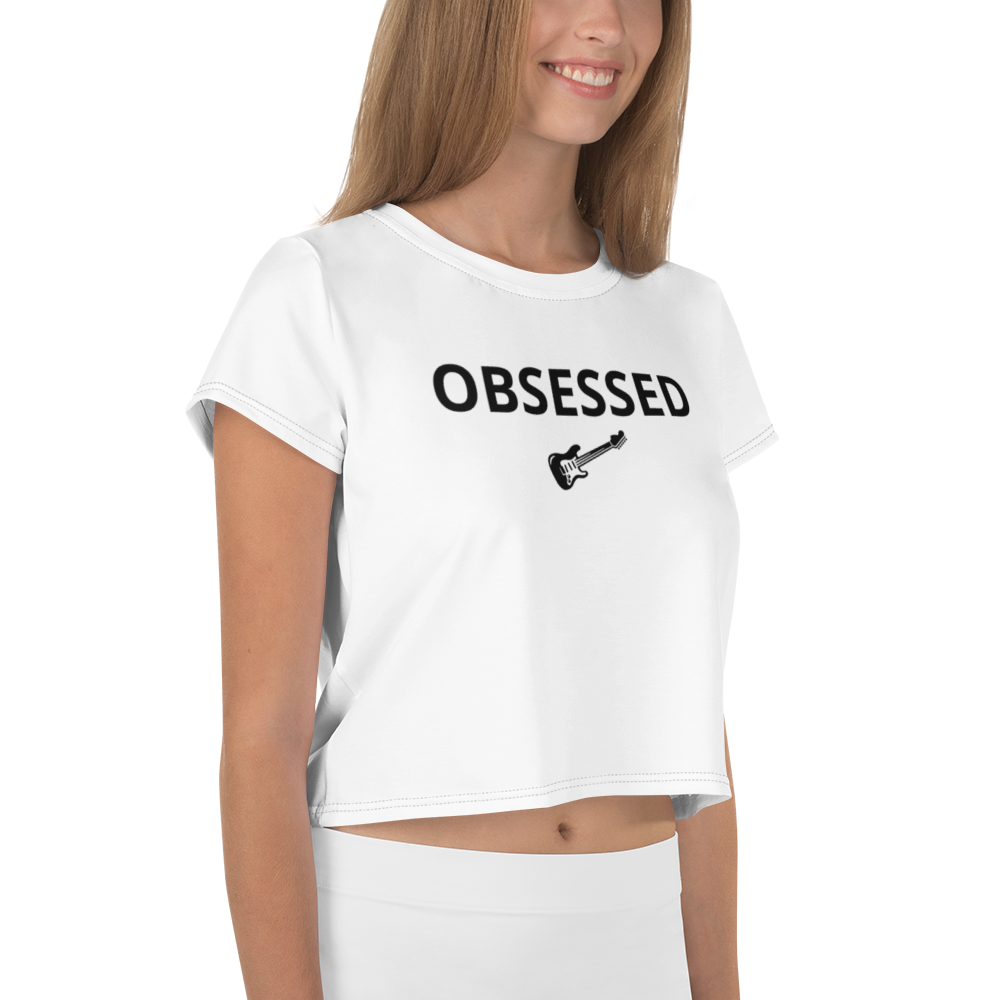 Obsessed Guitar Crop Tee