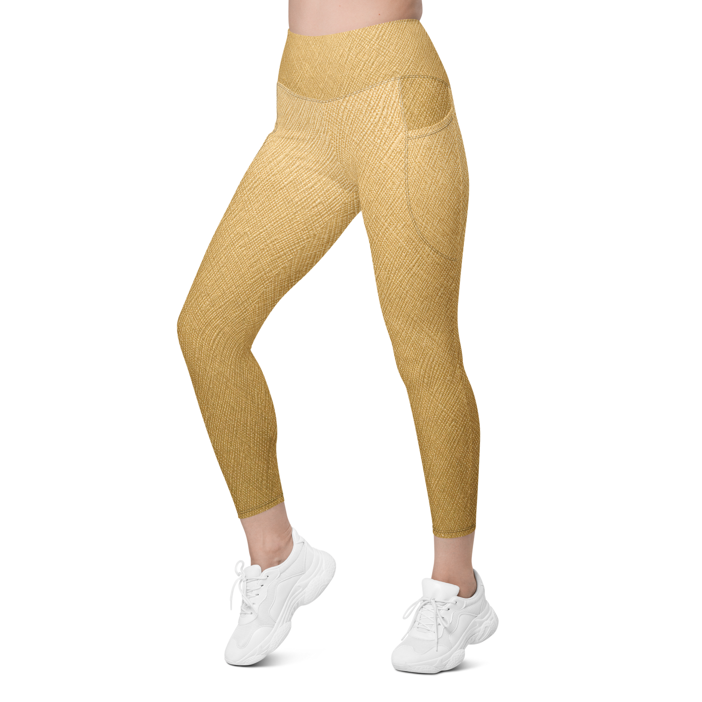 Gold Fade Leggings with Pockets