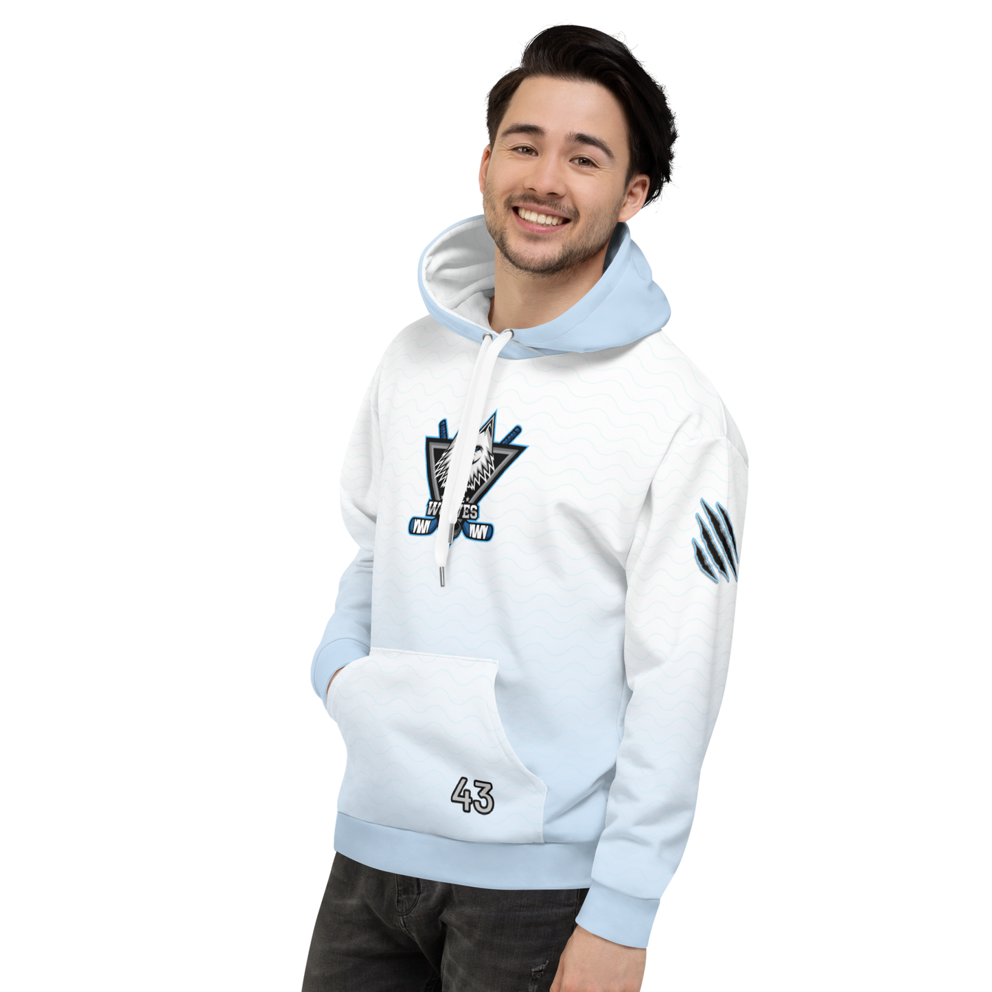 Blue Wolves Ice Hockey "Antoniuc 43" personalized Unisex Hoodie