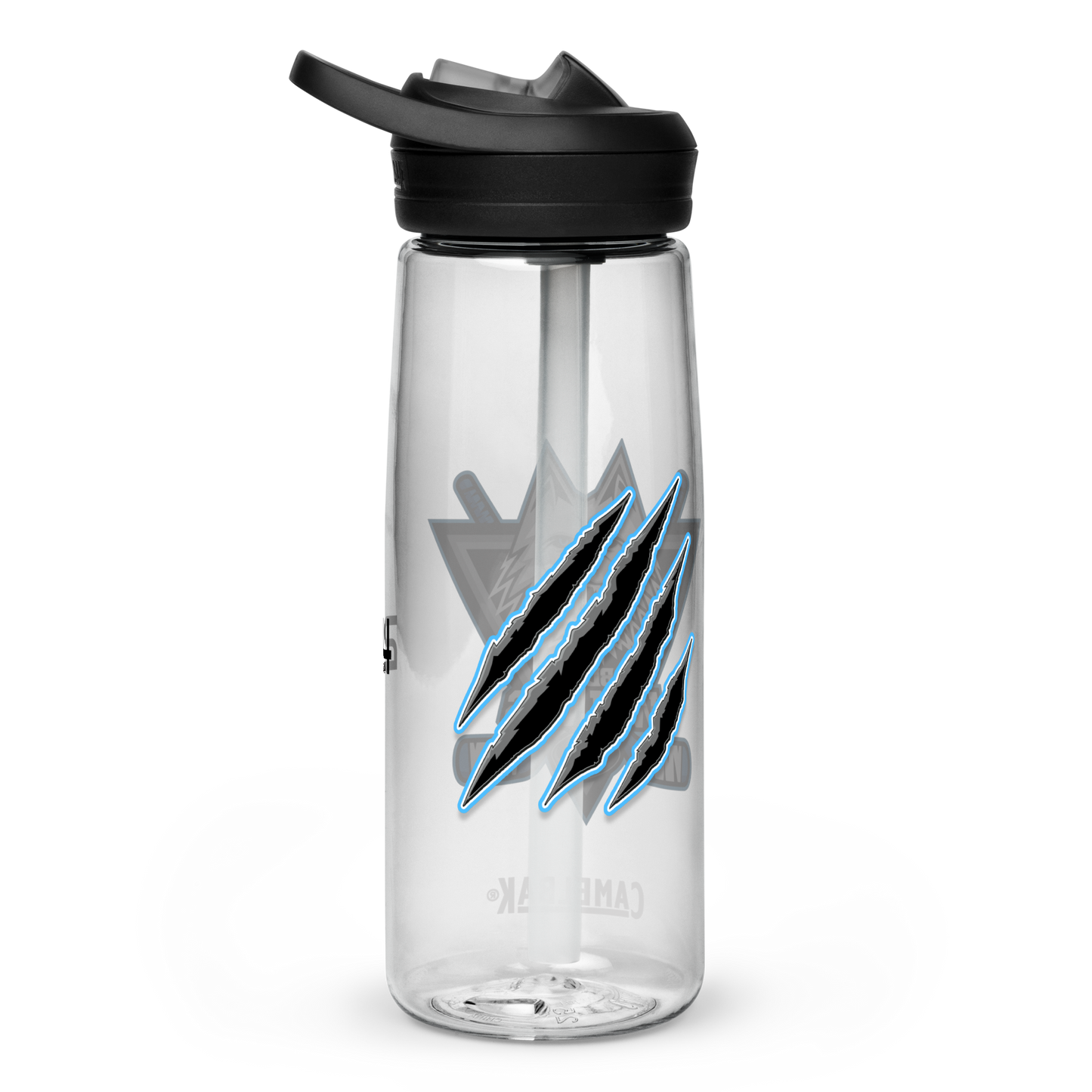 Blue Wolves Ice Hockey Sports Water Bottle