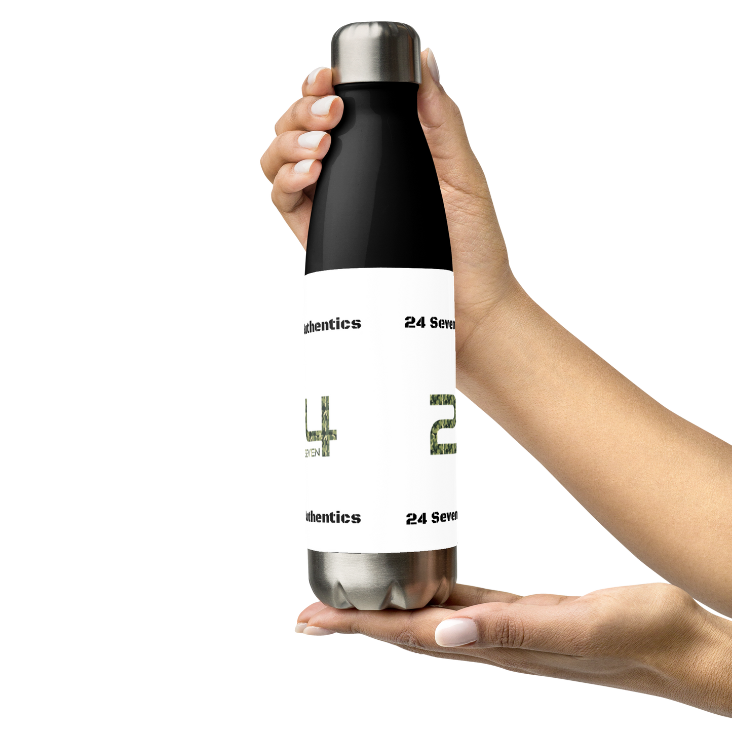 Camo Logo Stainless Steel Water Bottle