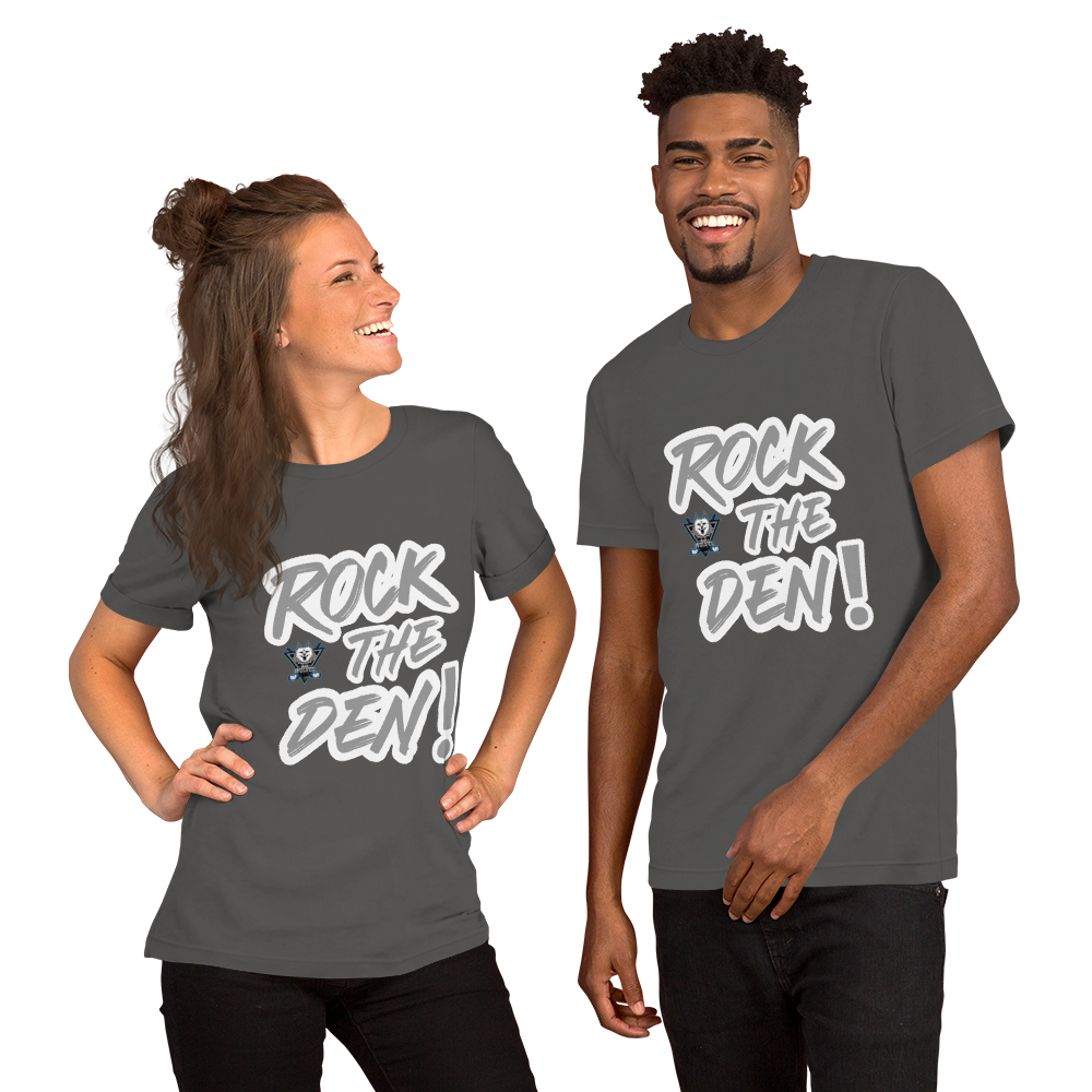 Blue Wolves Ice Hockey "Rock The Den" Unisex T-Shirt