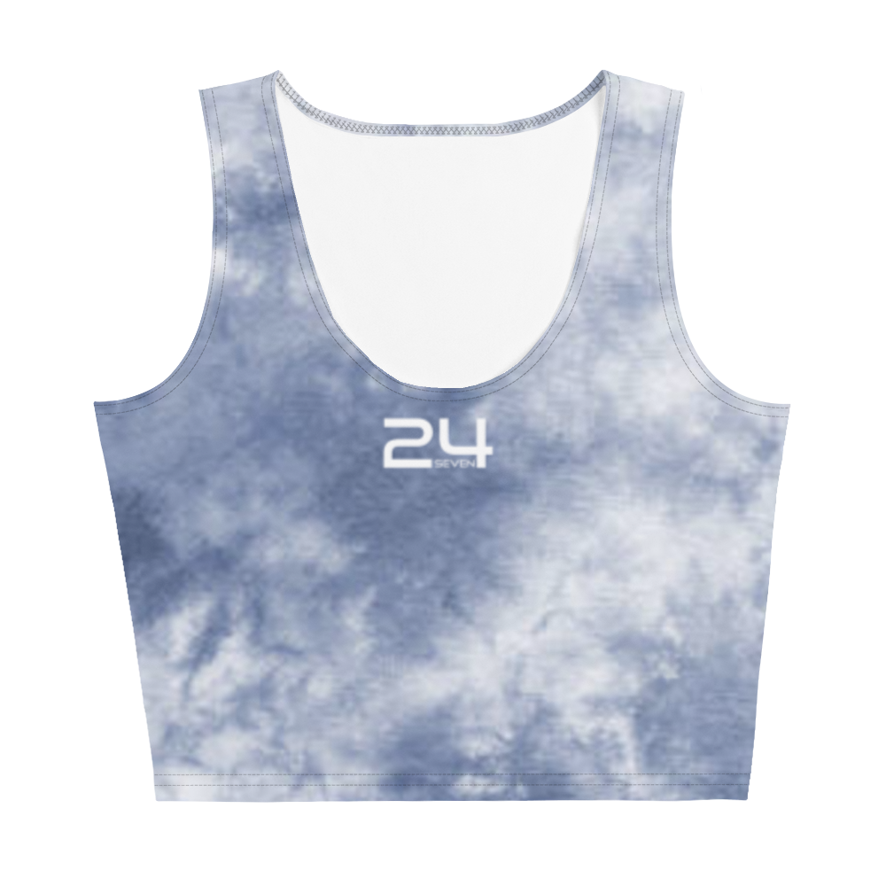 Slate Tie Dye Crop Top