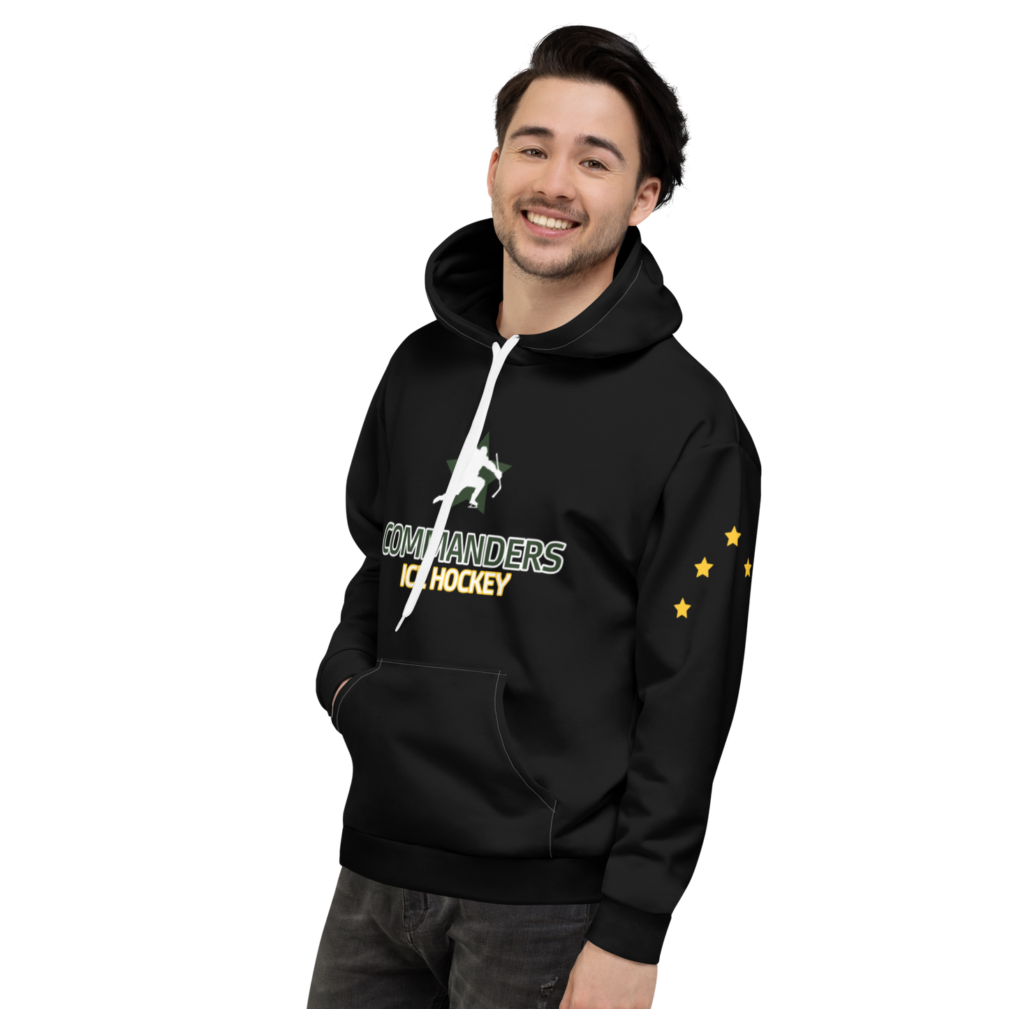 Ice Hockey "Commanders" Unisex Hoodie - Powder, Pond & Sticks Collection
