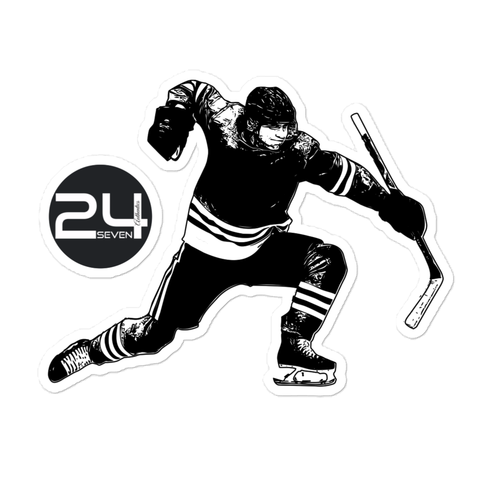Ice Hockey Celly Bubble-Free Indoor Stickers