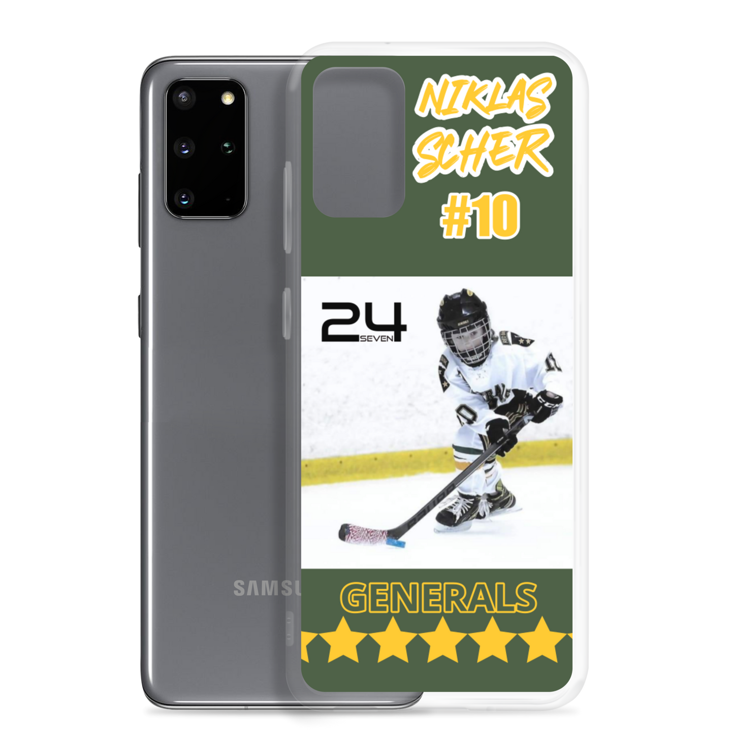 Ice Hockey Generals "Scher" Samsung S20+ Case - Powder, Pond & Sticks Collection