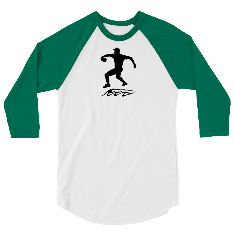 Baseball "Flamethrower" 3/4 sleeve raglan shirt