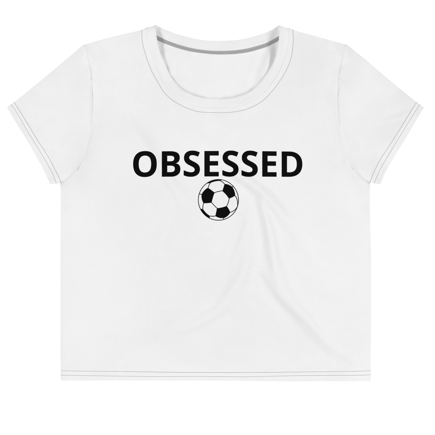 Obsessed Soccer Crop Tee