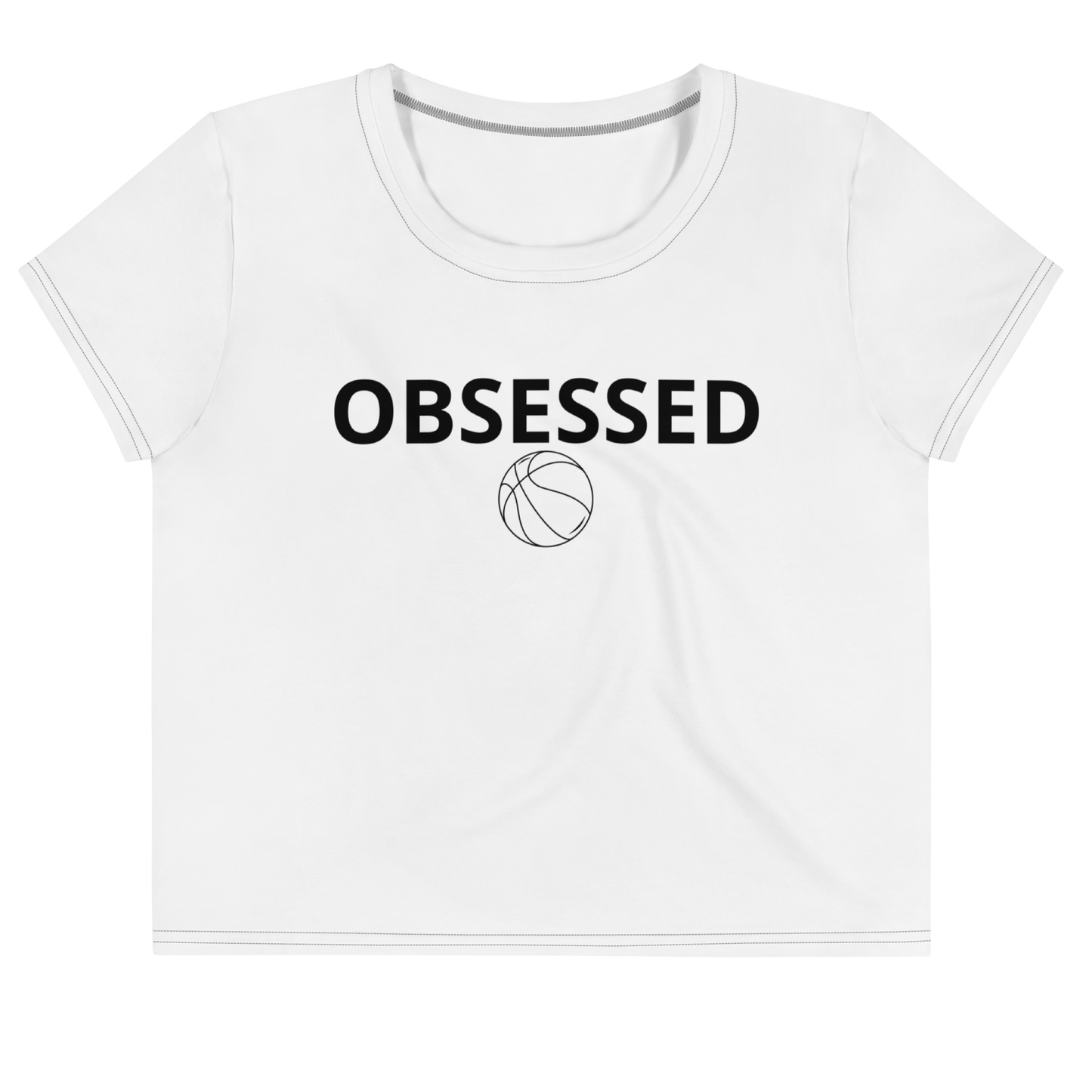 Obsessed Basketball Crop Tee