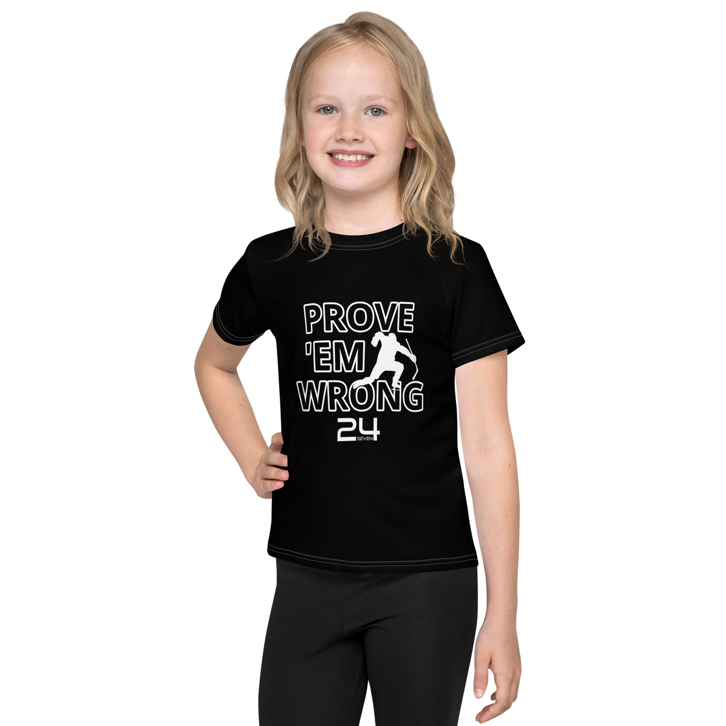 Ice Hockey "Prove" Kids Crew Neck T-shirt