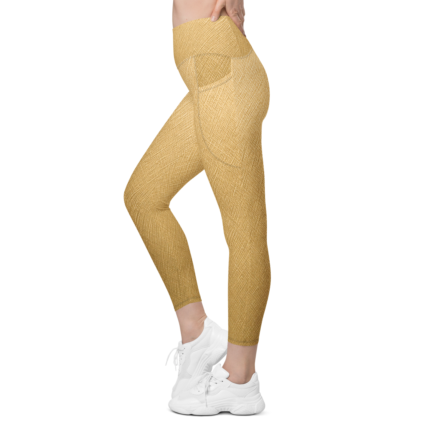 Gold Fade Leggings with Pockets