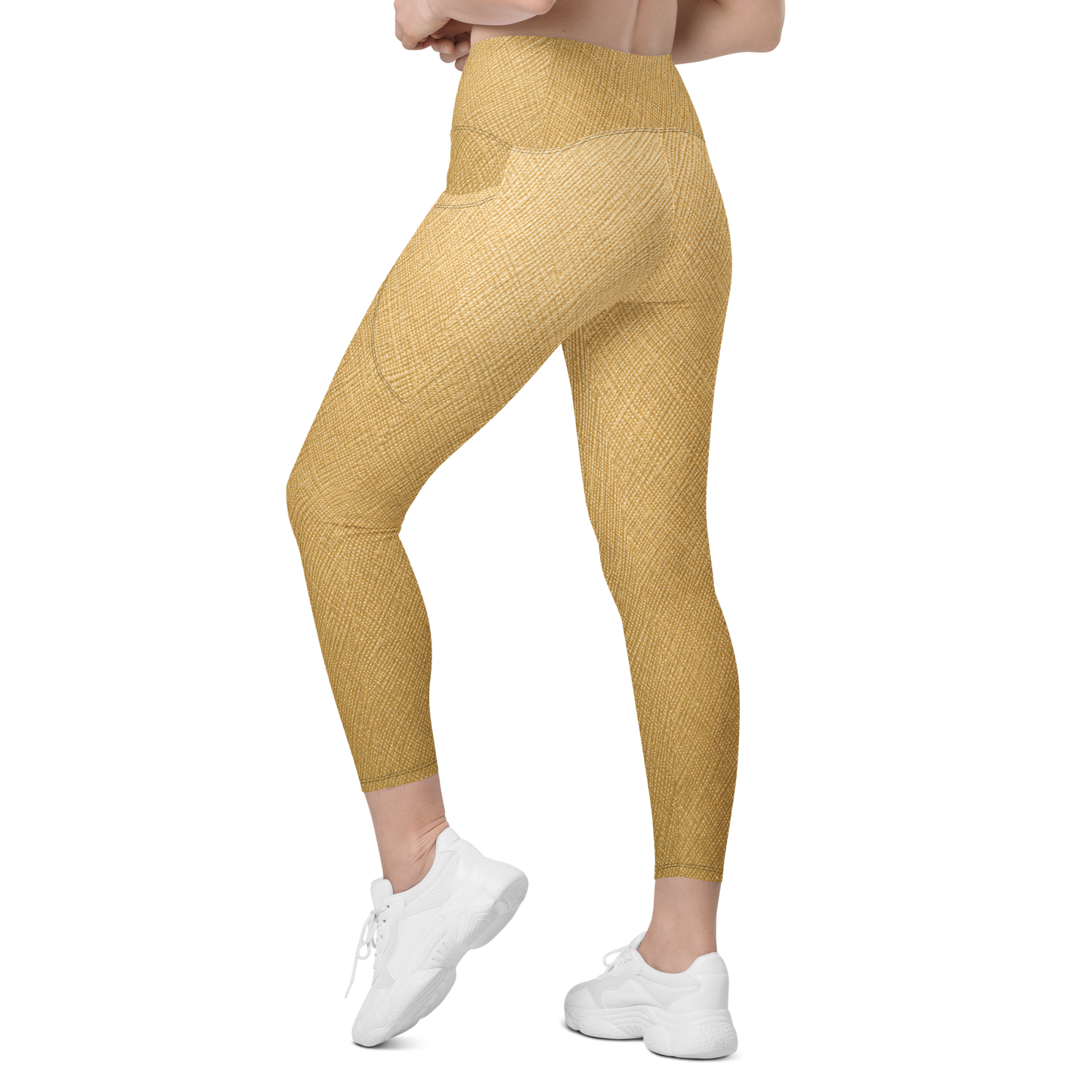 Gold Fade Leggings with Pockets