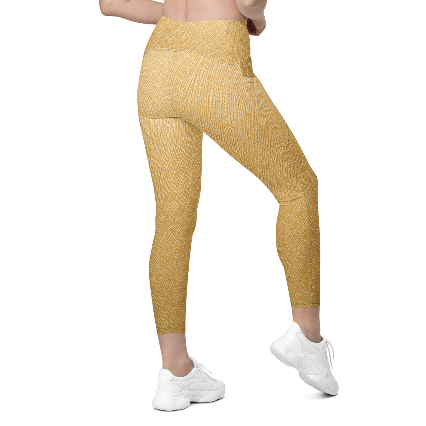Gold Fade Leggings with Pockets