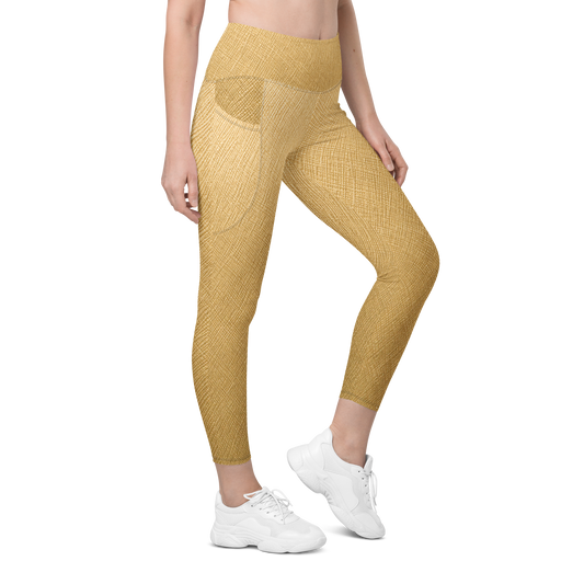 Gold Fade Leggings with Pockets