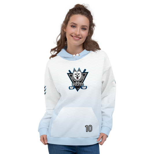 Blue Wolves Ice Hockey "Scher 10" personalized Unisex Hoodie