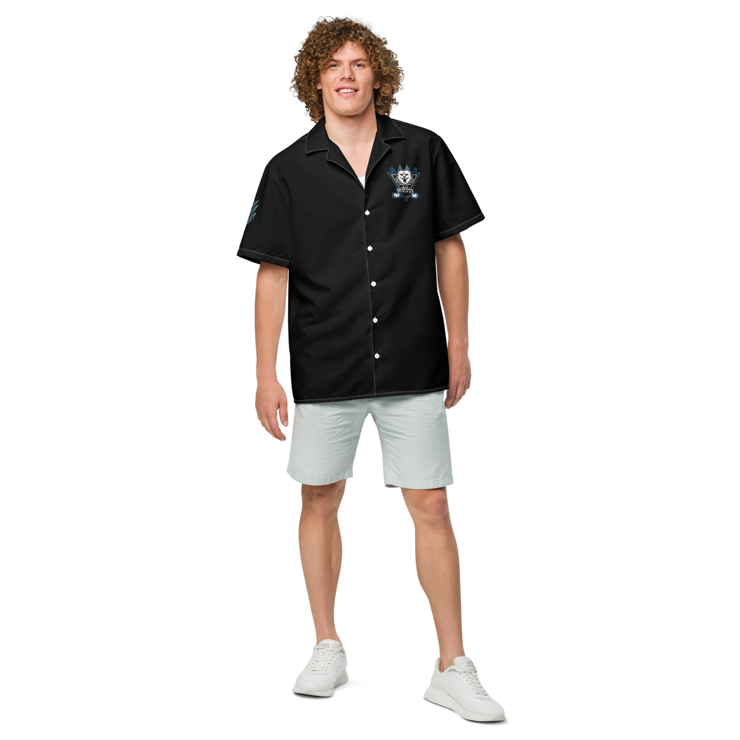 Blue Wolves Unisex Button Shirt