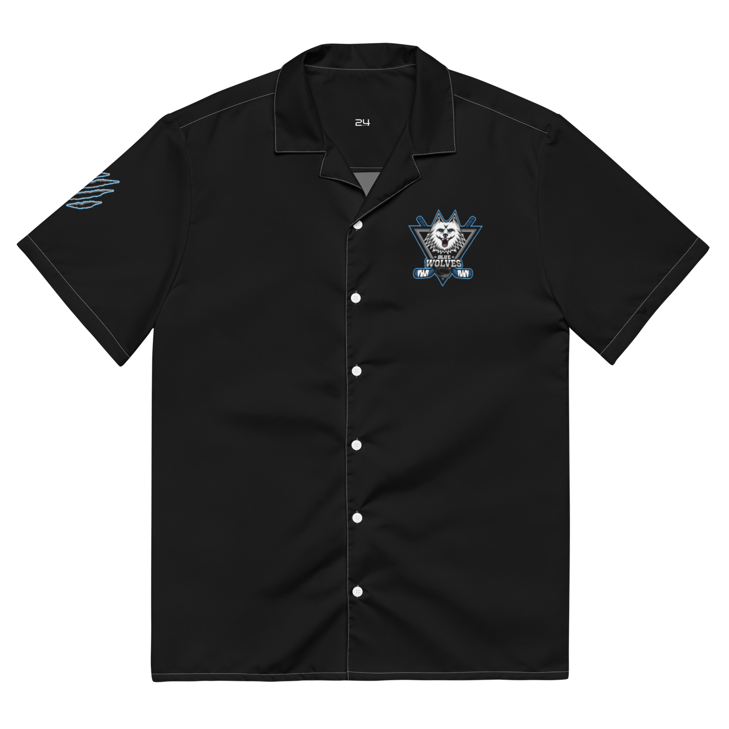 Blue Wolves Unisex Button Shirt