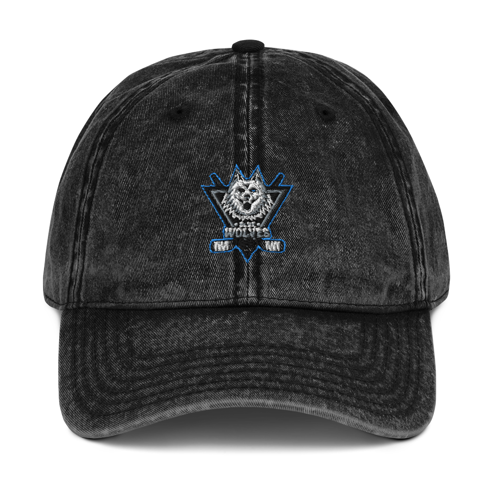 Blue Wolves Ice Hockey Vintage Cotton Twill Cap