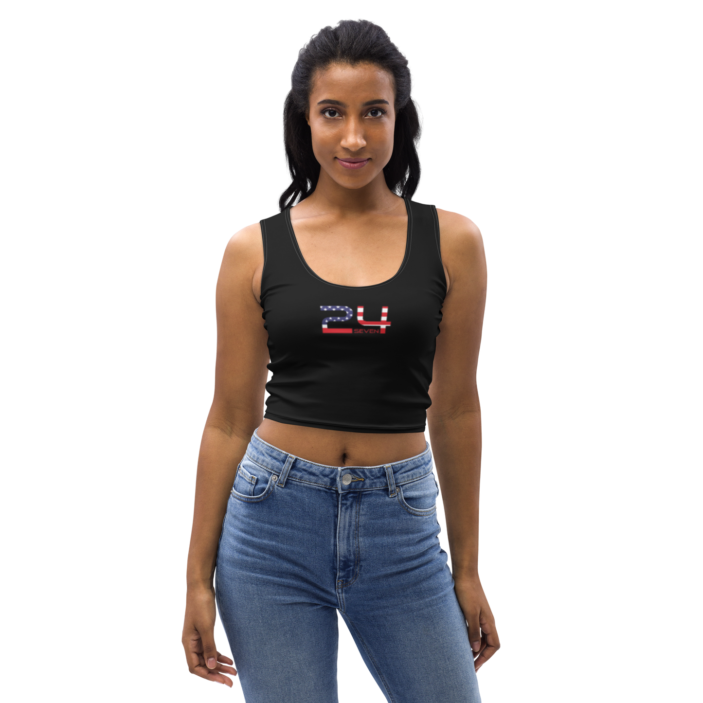 American Logo Crop Top