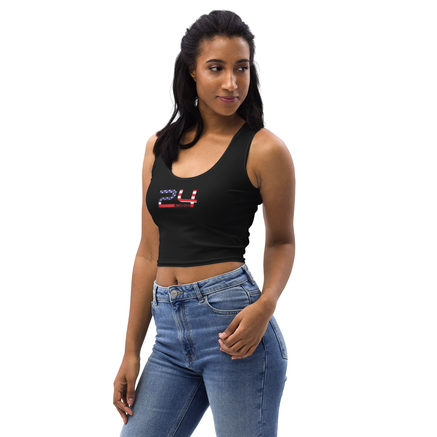 American Logo Crop Top