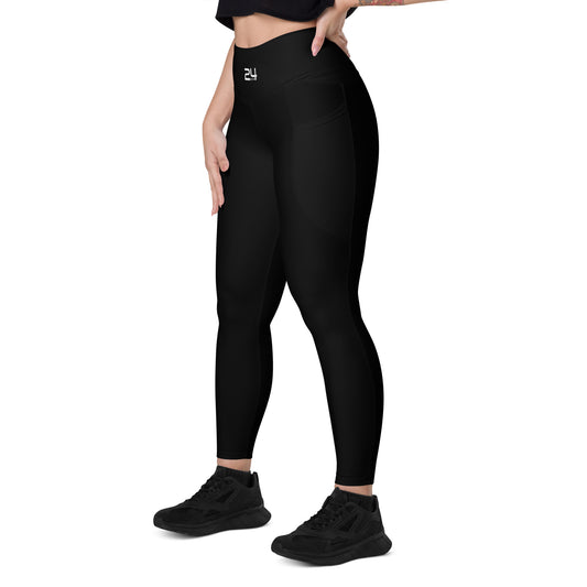Classic Black Logo Leggings with pockets