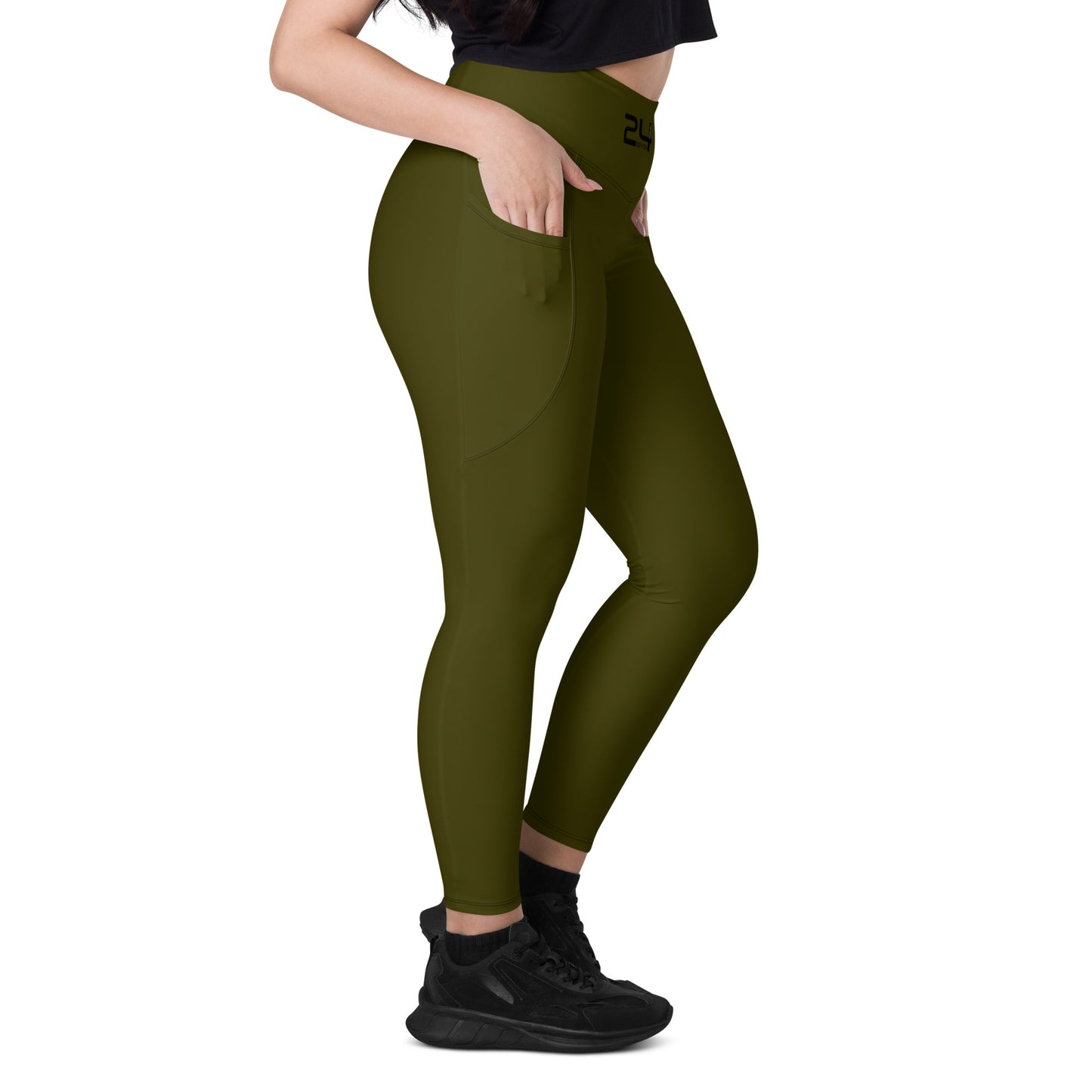 Camo Color Leggings with Pockets
