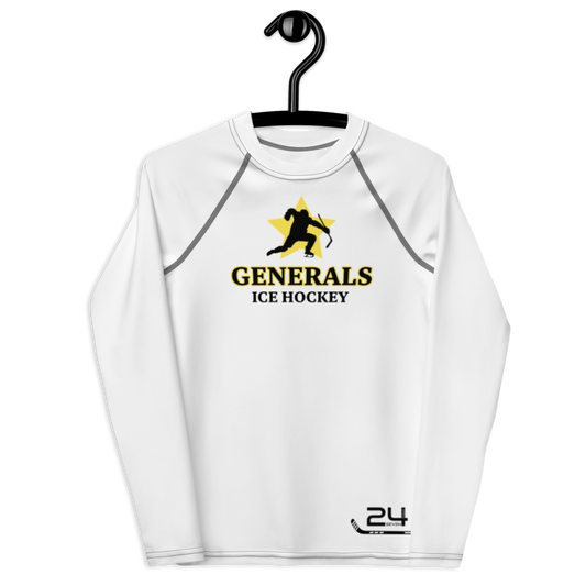 Ice Hockey Skater "Generals" Rash Guard - Powder, Pond & Sticks Collection