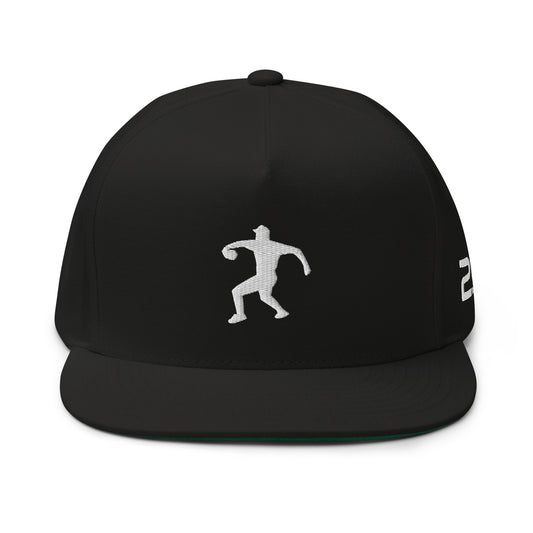 Baseball Embroidered Flat Bill Cap