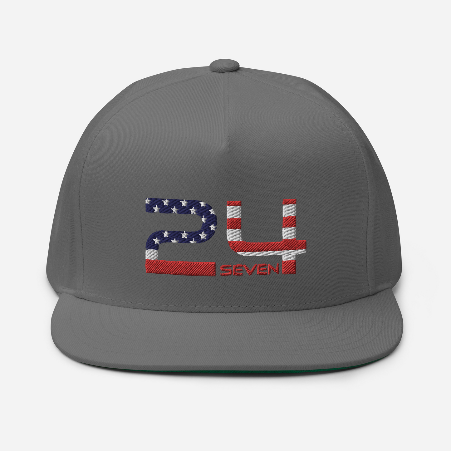 American Logo Flat Bill Cap