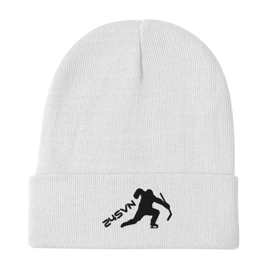 Ice Hockey Celly Embroidered Beanie