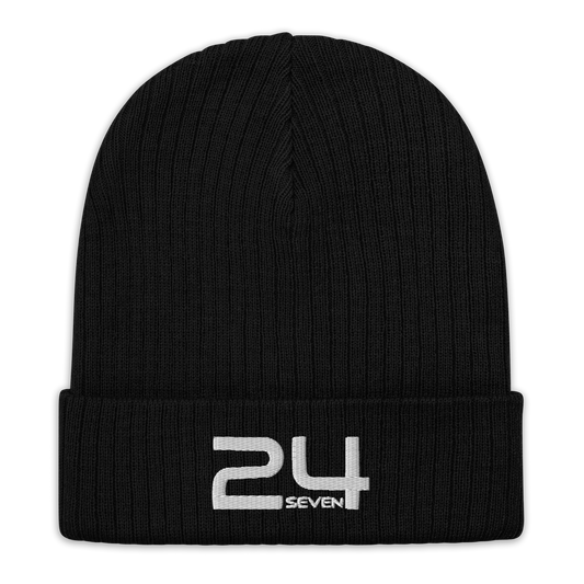 Classic Logo Ribbed knit beanie