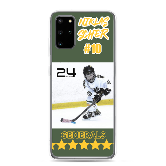 Ice Hockey Generals "Scher" Samsung S20+ Case - Powder, Pond & Sticks Collection